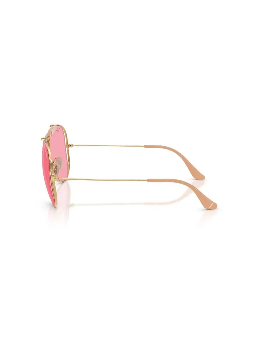 Солнцезащитные очки-авиатор с металлической оправой, модель RB3138M Ray-Ban — изображение 3 из 7, золотистый