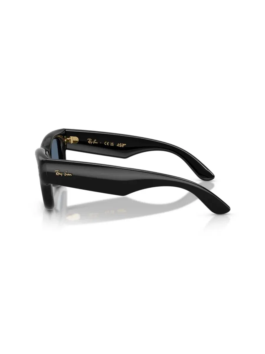 Солнцезащитные очки квадратные из нейлона Wayfarer Puffer Ray-Ban — изображение 3 из 6, черный