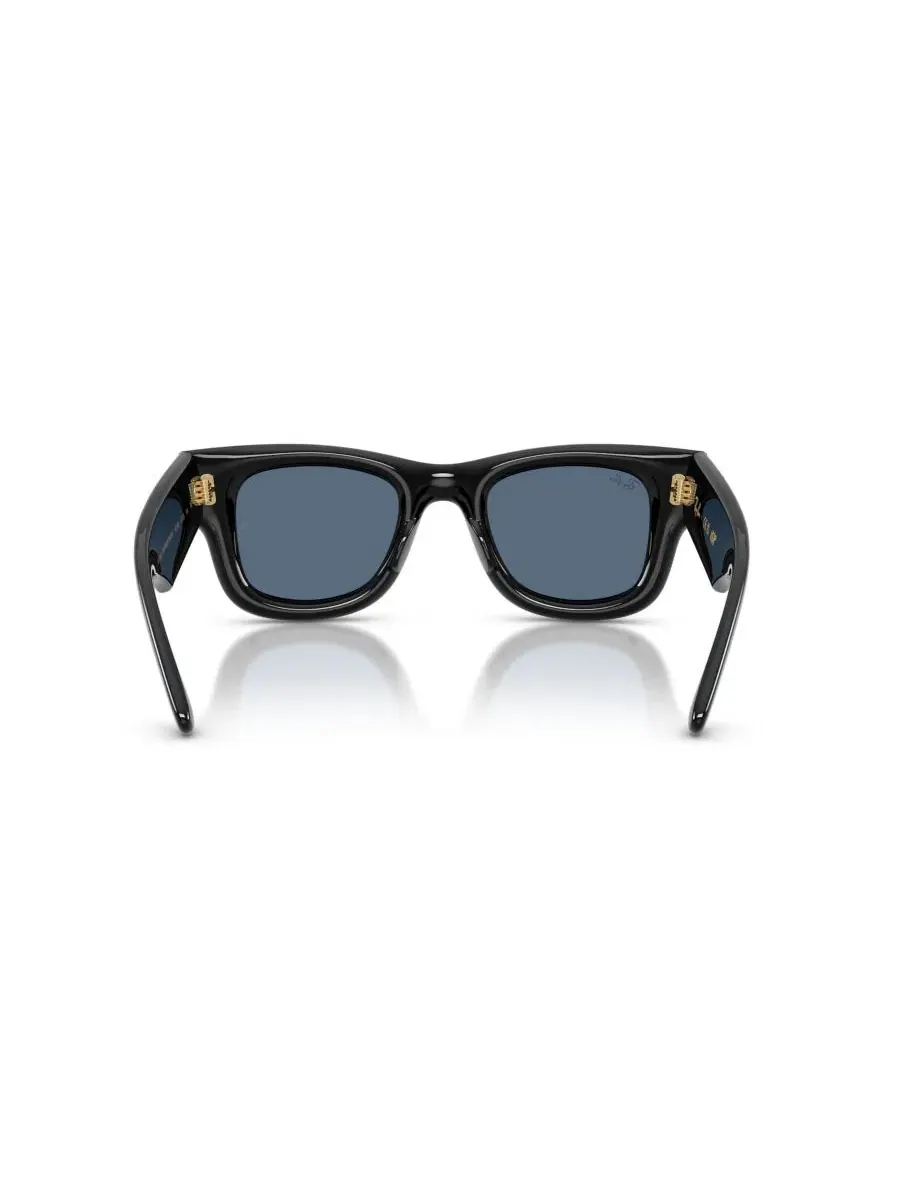Солнцезащитные очки квадратные из нейлона Wayfarer Puffer Ray-Ban — изображение 4 из 6, черный
