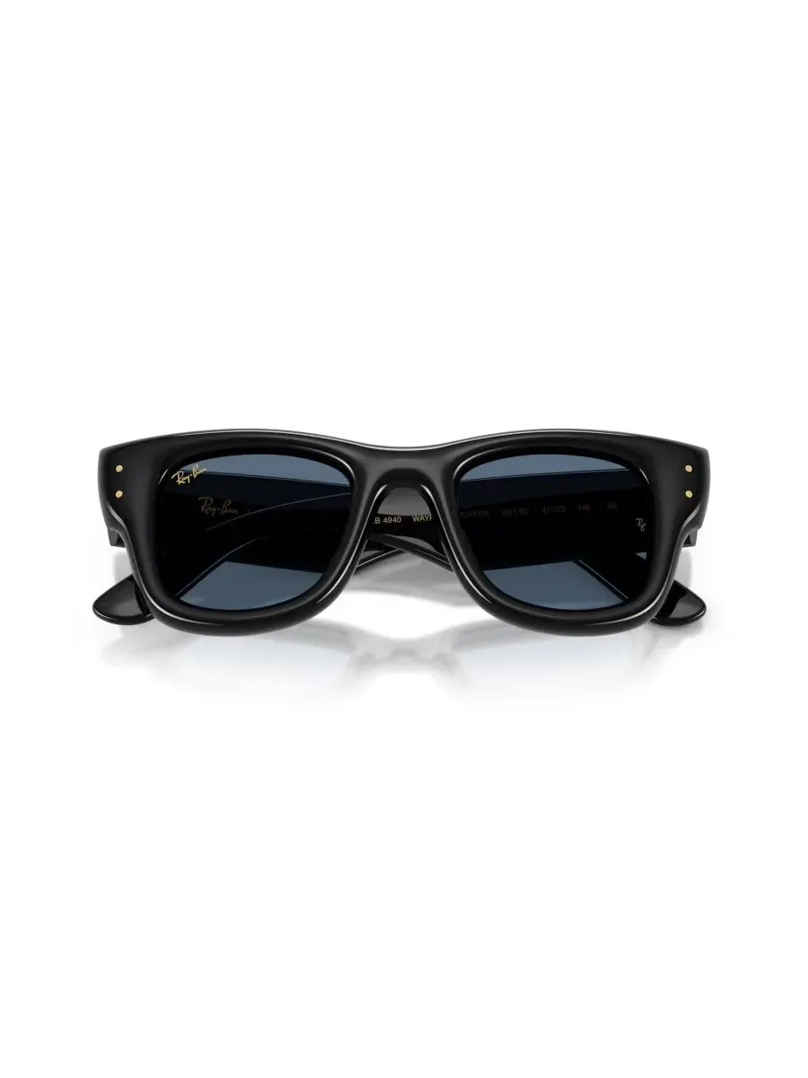 Солнцезащитные очки квадратные из нейлона Wayfarer Puffer Ray-Ban — изображение 5 из 6, черный
