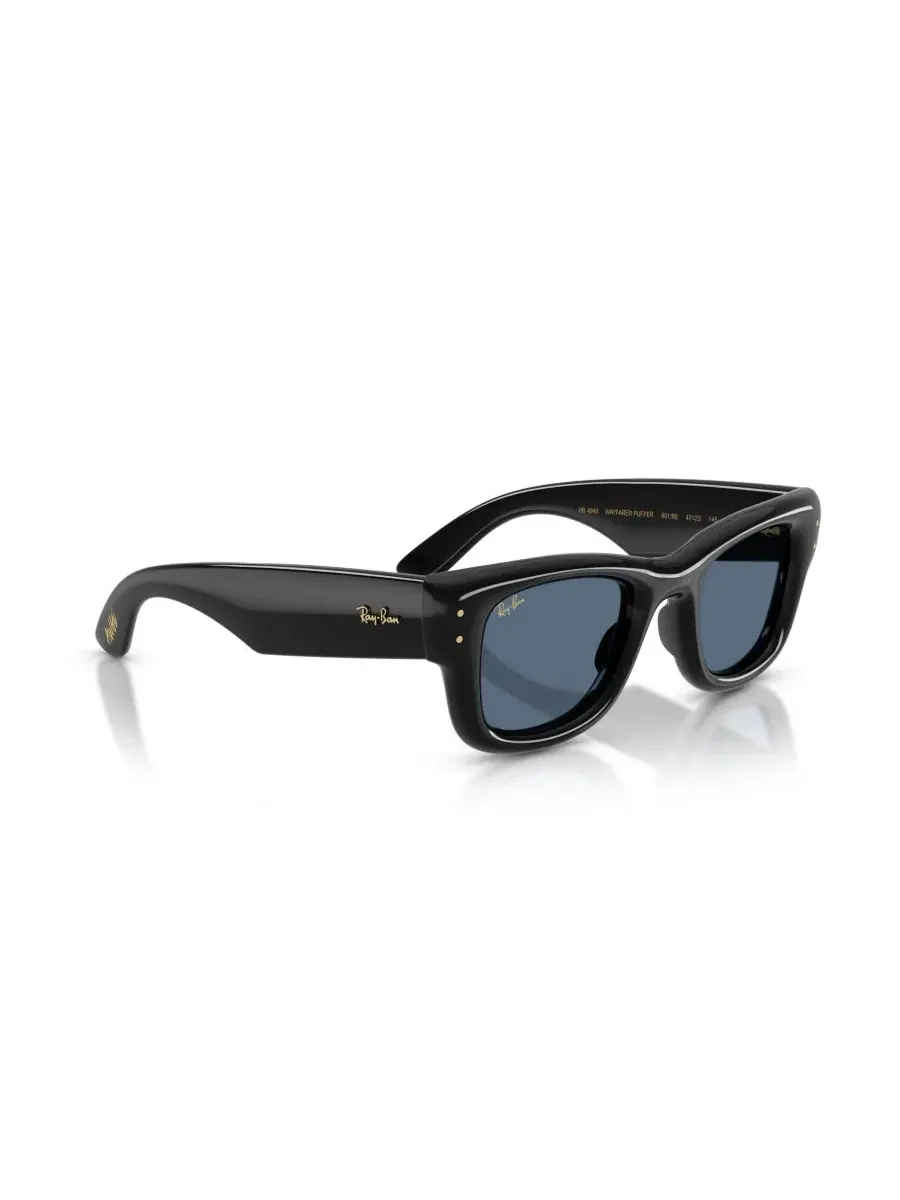 Солнцезащитные очки квадратные из нейлона Wayfarer Puffer Ray-Ban — изображение 6 из 6, черный