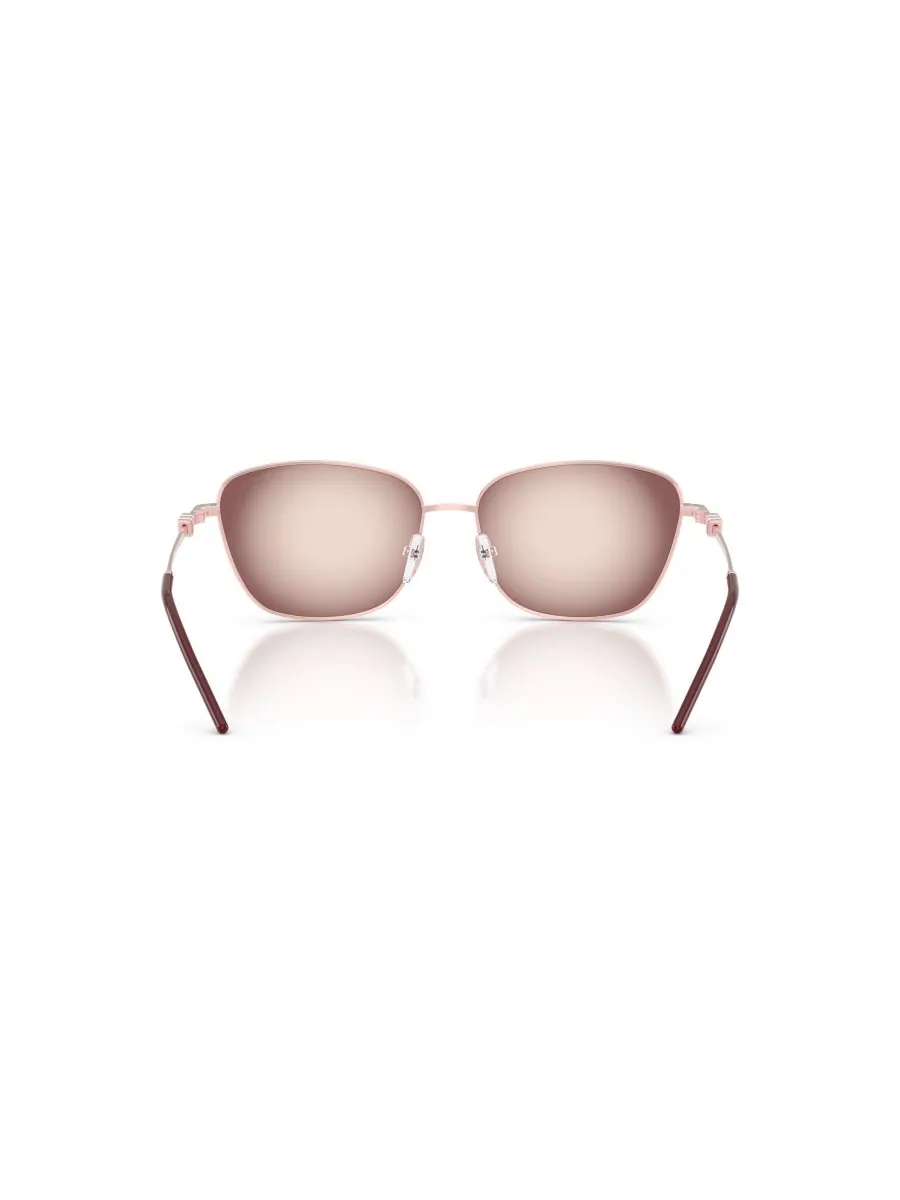 Женские солнцезащитные очки с геометрическим рисунком, EA2170 Emporio Armani — изображение 2 из 5, розовый