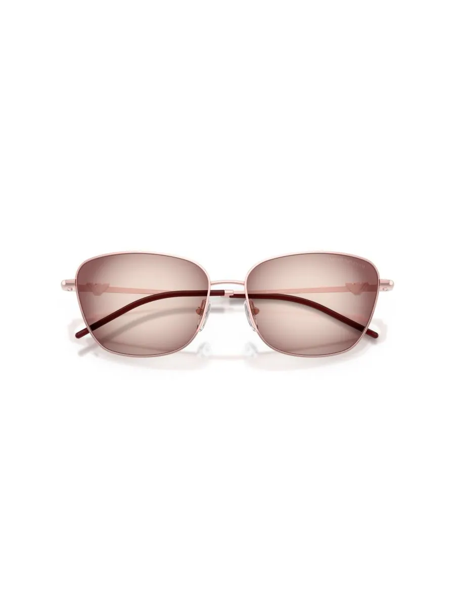Женские солнцезащитные очки с геометрическим рисунком, EA2170 Emporio Armani — изображение 4 из 5, розовый