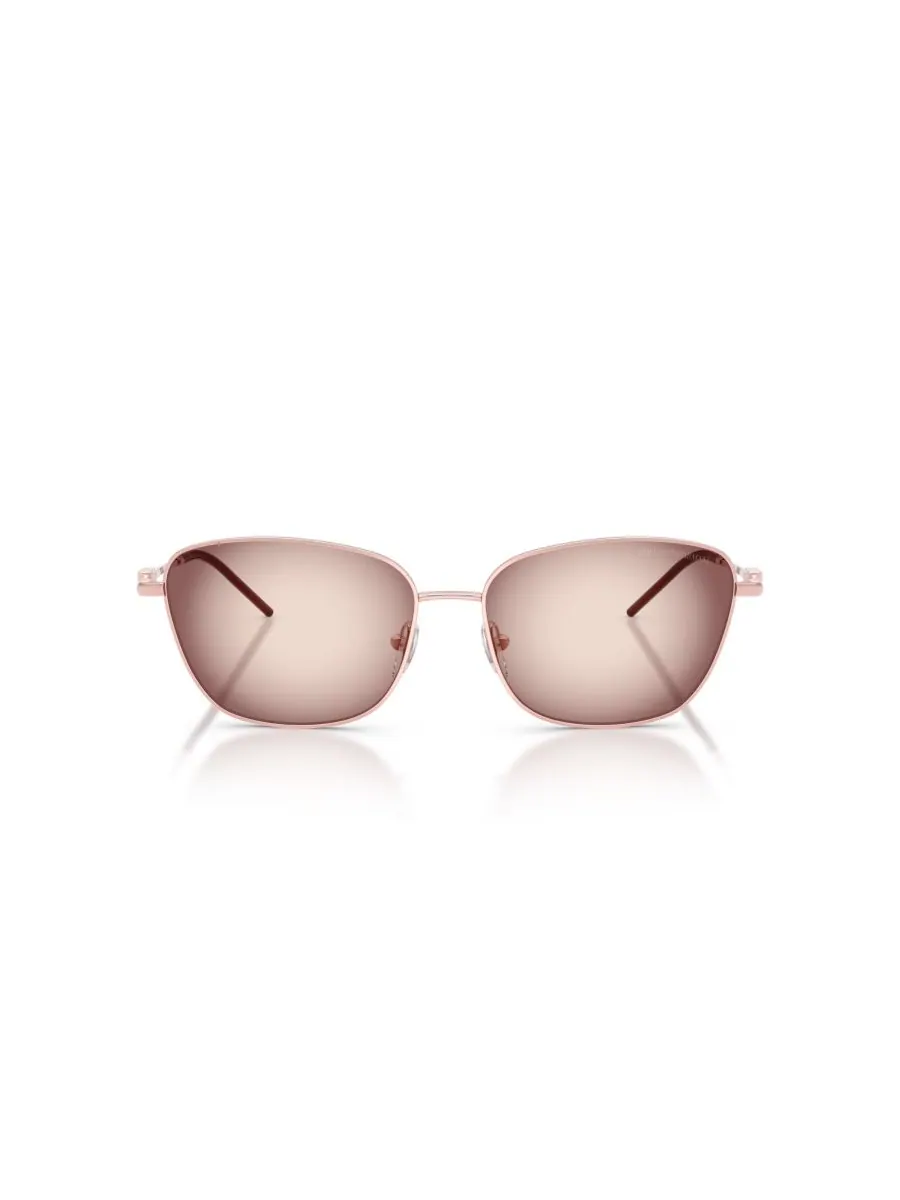 Женские солнцезащитные очки с геометрическим рисунком, EA2170 Emporio Armani — изображение 5 из 5, розовый