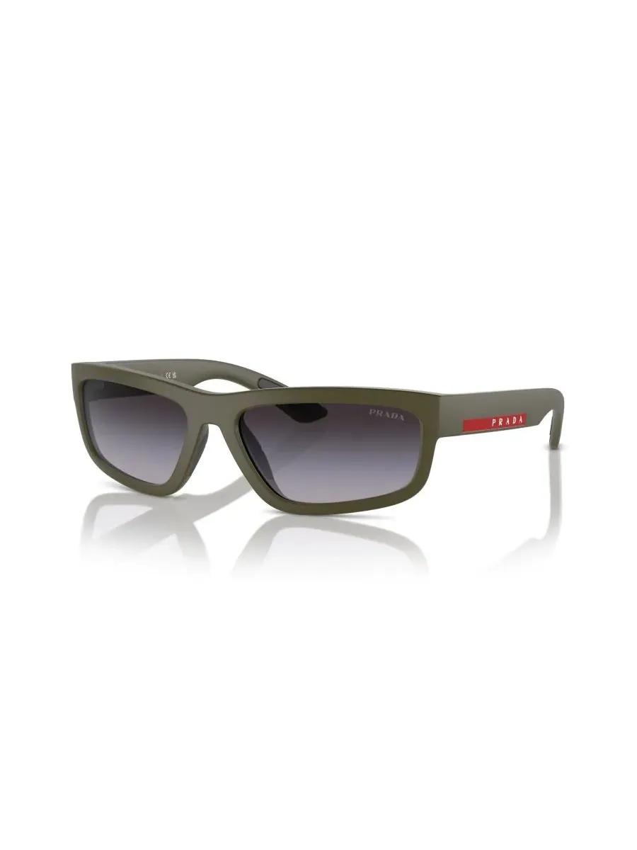 Мужские прямоугольные солнцезащитные очки, PS 05ZS PRADA LINEA ROSSA