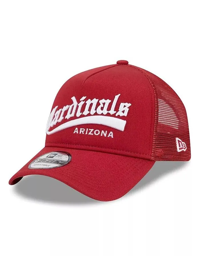 Мужская регулируемая кепка Cardinal Arizona Cardinals Caliber Trucker 9FORTY New Era