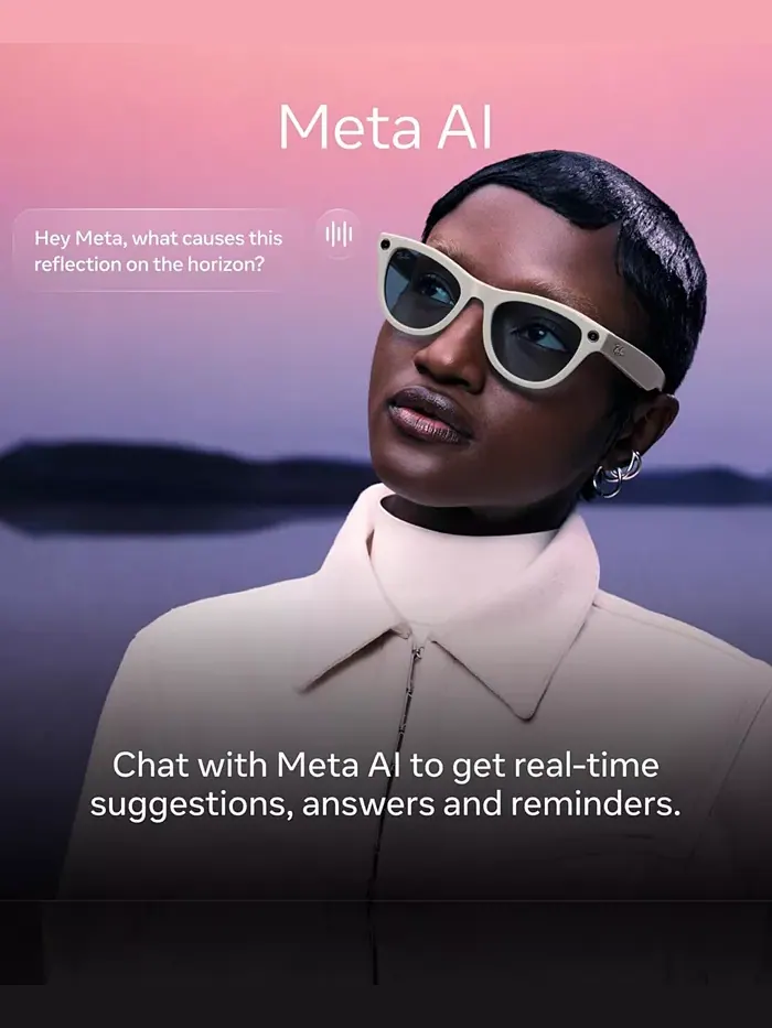 Унисекс AI очки Meta Skyler Transitions солнцезащитные очки, RW4014 - GEN 2 Ray-Ban — изображение 11 из 13, черный