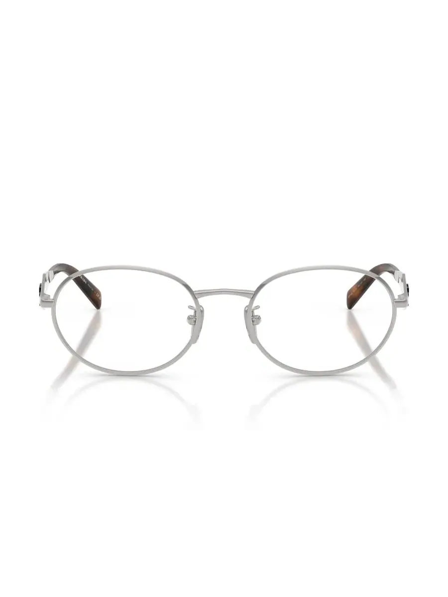 Оправы очков женские, металлические, овальные, низкая переносица, PR D53VD, Prada — изображение 4 из 4, серебряный