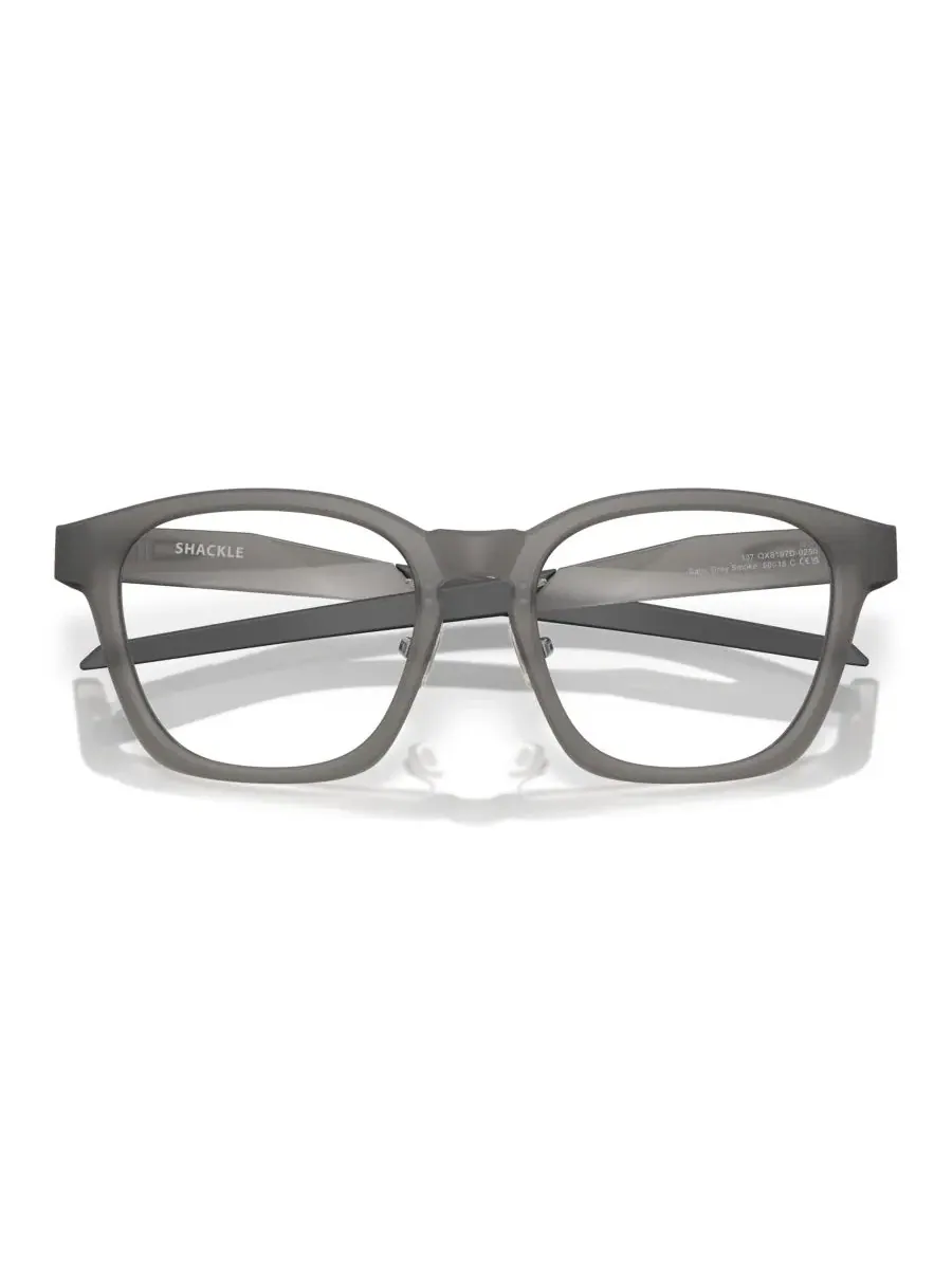 Очки для лица квадратной формы Satin Gray Smoke Oakley — изображение 5 из 5, серый