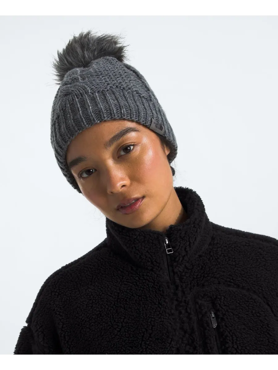 Женская шапка Oh Mega Beanie The North Face — изображение 2 из 3, серый