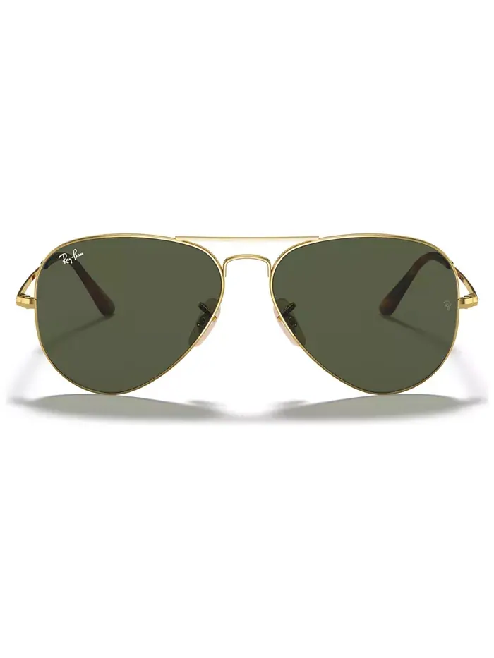 Авиатор Metal II Солнцезащитные очки, RB3689 Ray-Ban — изображение 3 из 6, золотистый/зеленый