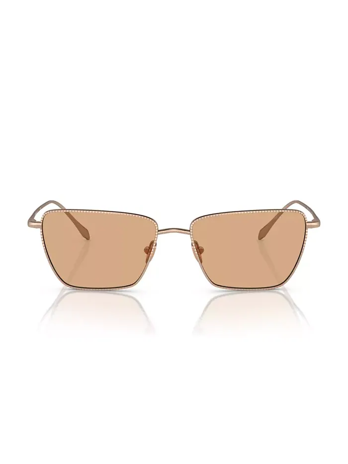 Женские солнцезащитные очки AR6153 Giorgio Armani — изображение 2 из 6, розовый золотистый