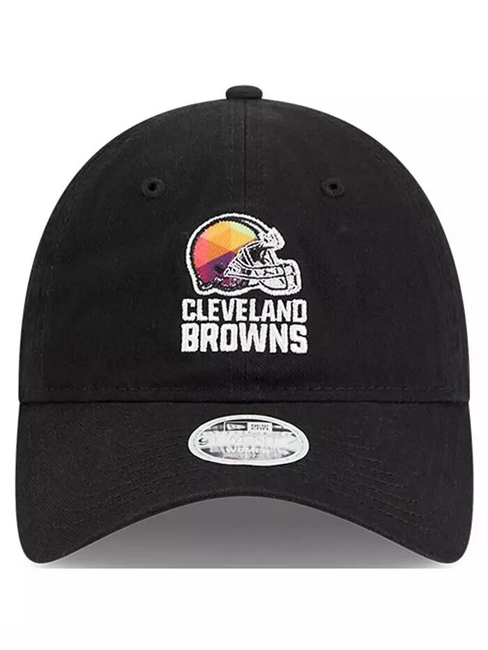 Женская черная регулируемая кепка Cleveland Browns 2023 NFL Crucial Catch 9TWENTY New Era — изображение 3 из 4, черный