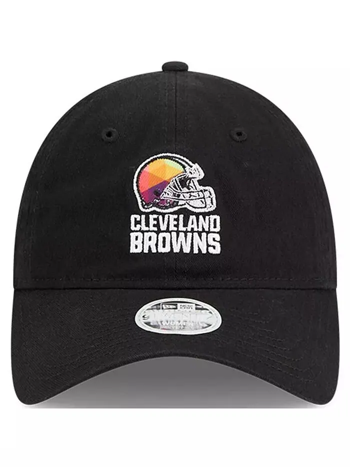 Женская черная кепка Cleveland Browns 2023 NFL Crucial Catch 9TWENTY Adjustable New Era — изображение 3 из 4