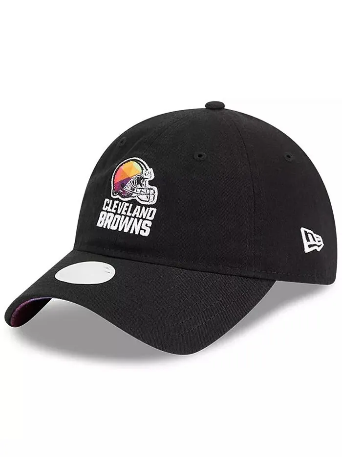 Женская черная кепка Cleveland Browns 2023 NFL Crucial Catch 9TWENTY Adjustable New Era — изображение 4 из 4