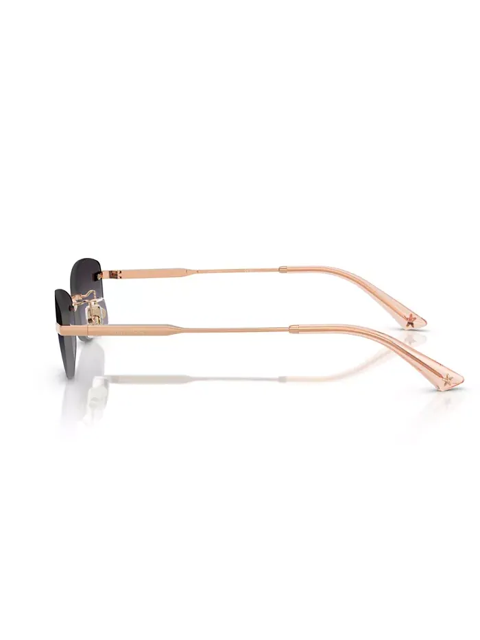 Женские солнцезащитные очки JC4013D Jimmy Choo — изображение 4 из 10, розовый золотистый