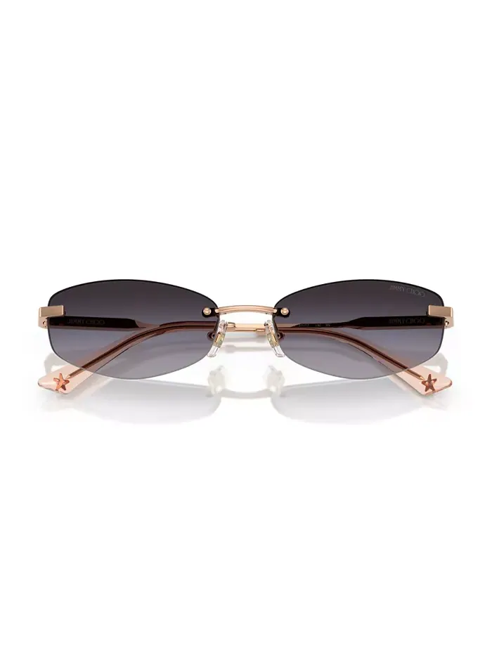 Женские солнцезащитные очки JC4013D Jimmy Choo — изображение 6 из 10, розовый золотистый