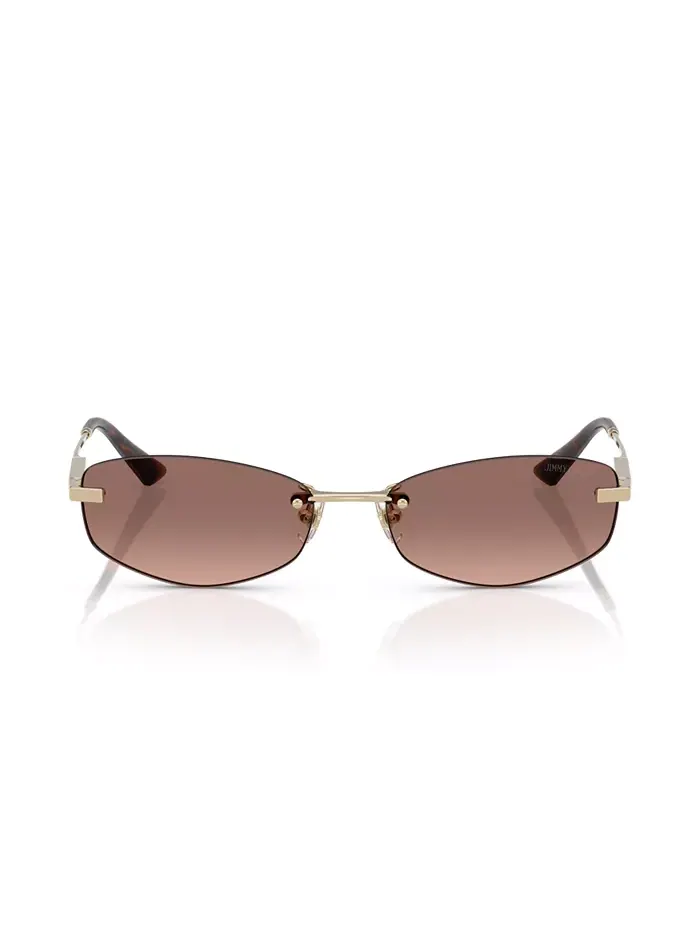 Женские солнцезащитные очки JC4013D Jimmy Choo — изображение 2 из 6, розовый золотистый