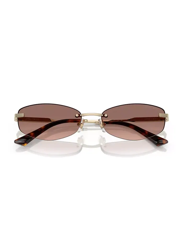 Женские солнцезащитные очки JC4013D Jimmy Choo — изображение 5 из 6, розовый золотистый