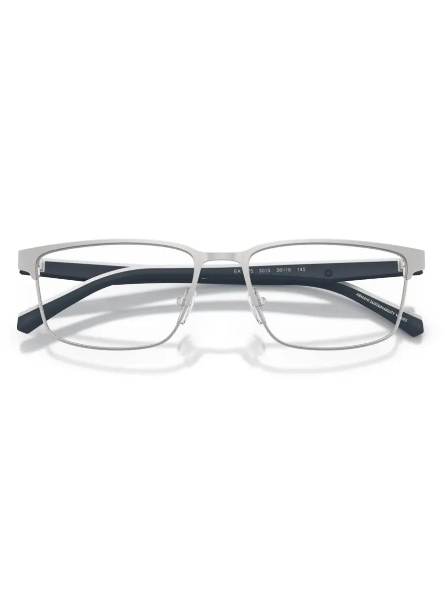 Мужские квадратные очки, EA1175 Emporio Armani, matte серебро — изображение 3 из 5, серебристый