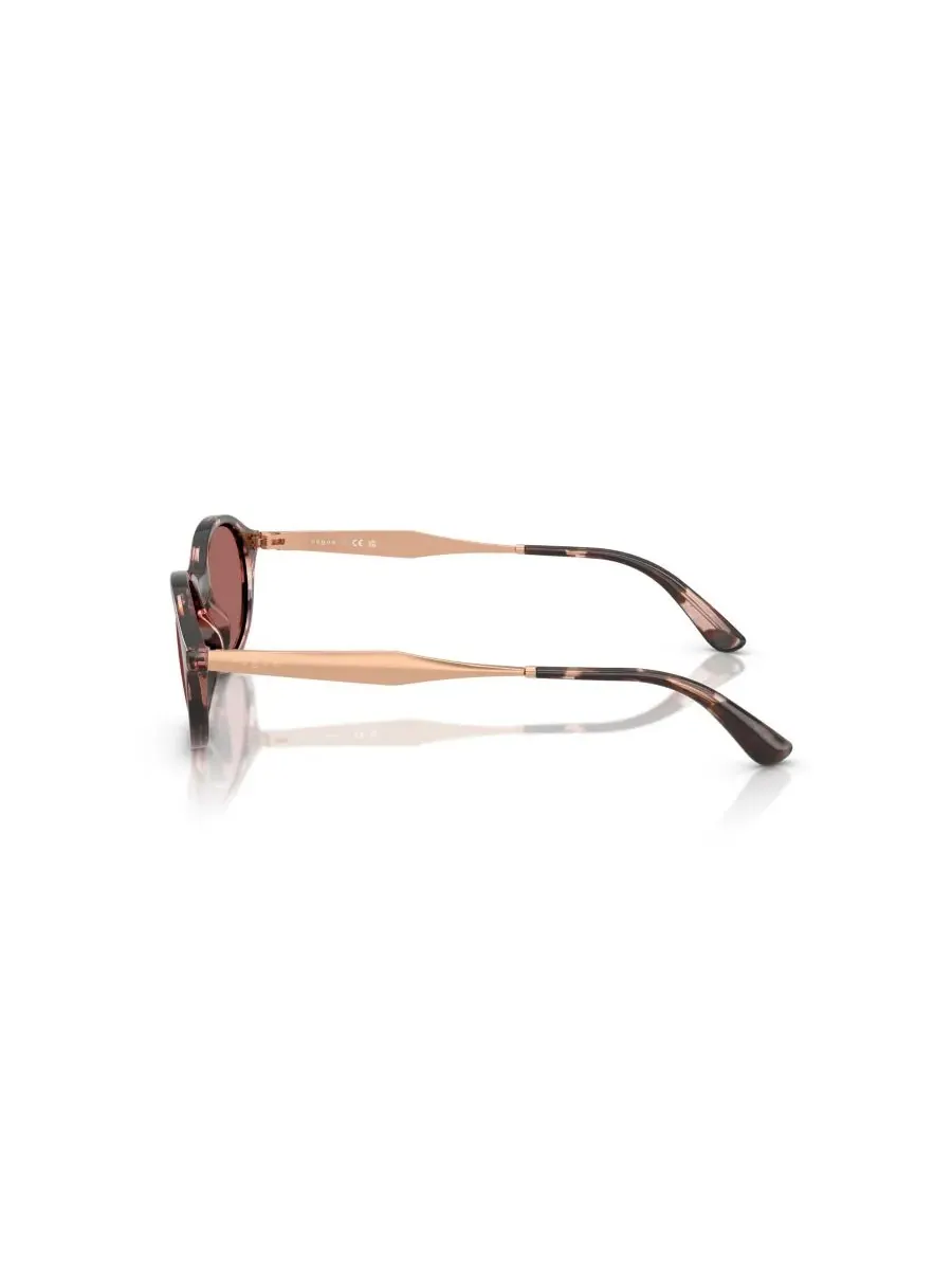 Женские овальные солнцезащитные очки, VO5625S Vogue Eyewear — изображение 4 из 8, розовый