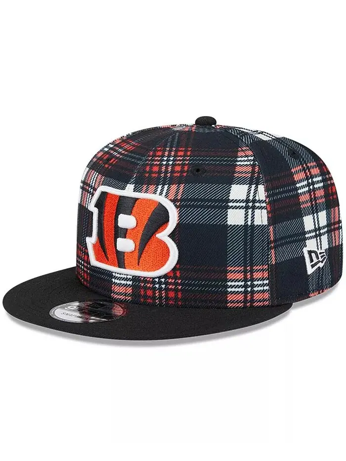 Мужская черная бейсболка Cincinnati Bengals 2024 Sideline Statement 9FIFTY Snapback New Era