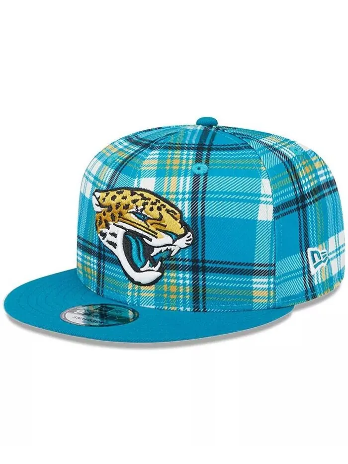 Мужская бирюзовая кепка Jacksonville Jaguars 2024 Sideline Statement 9FIFTY Snapback New Era — изображение 1 из 4, бирюзовый