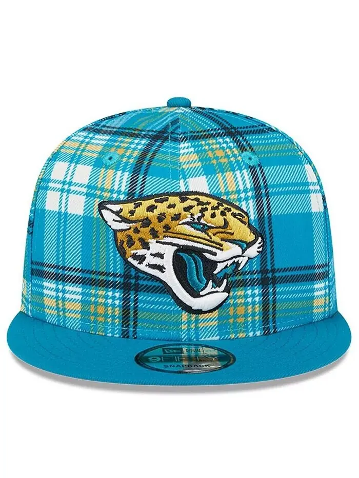 Мужская бирюзовая кепка Jacksonville Jaguars 2024 Sideline Statement 9FIFTY Snapback New Era — изображение 3 из 4, бирюзовый