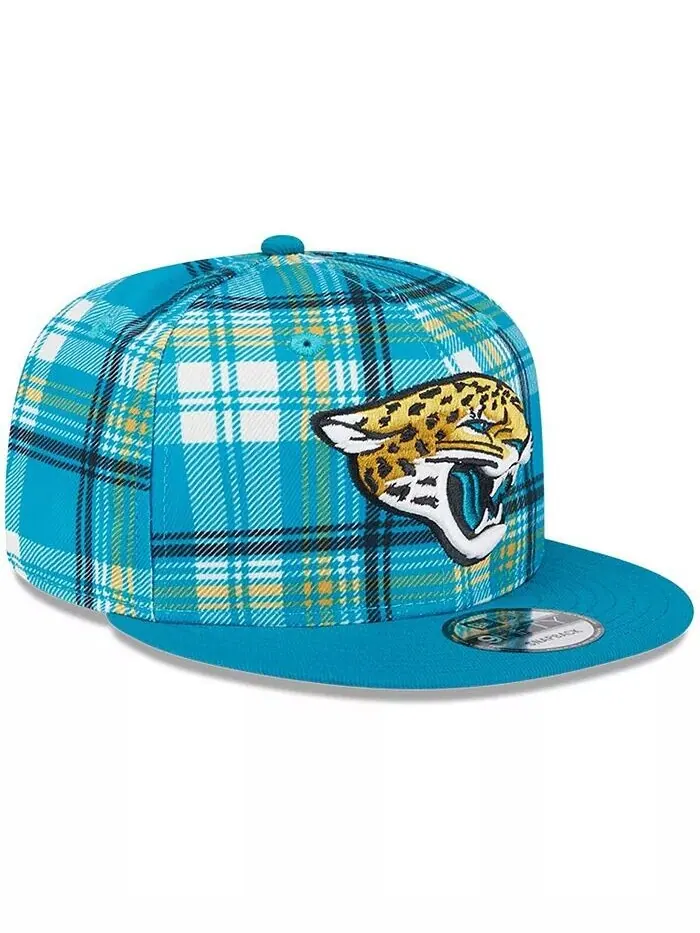 Мужская бирюзовая кепка Jacksonville Jaguars 2024 Sideline Statement 9FIFTY Snapback New Era — изображение 4 из 4, бирюзовый