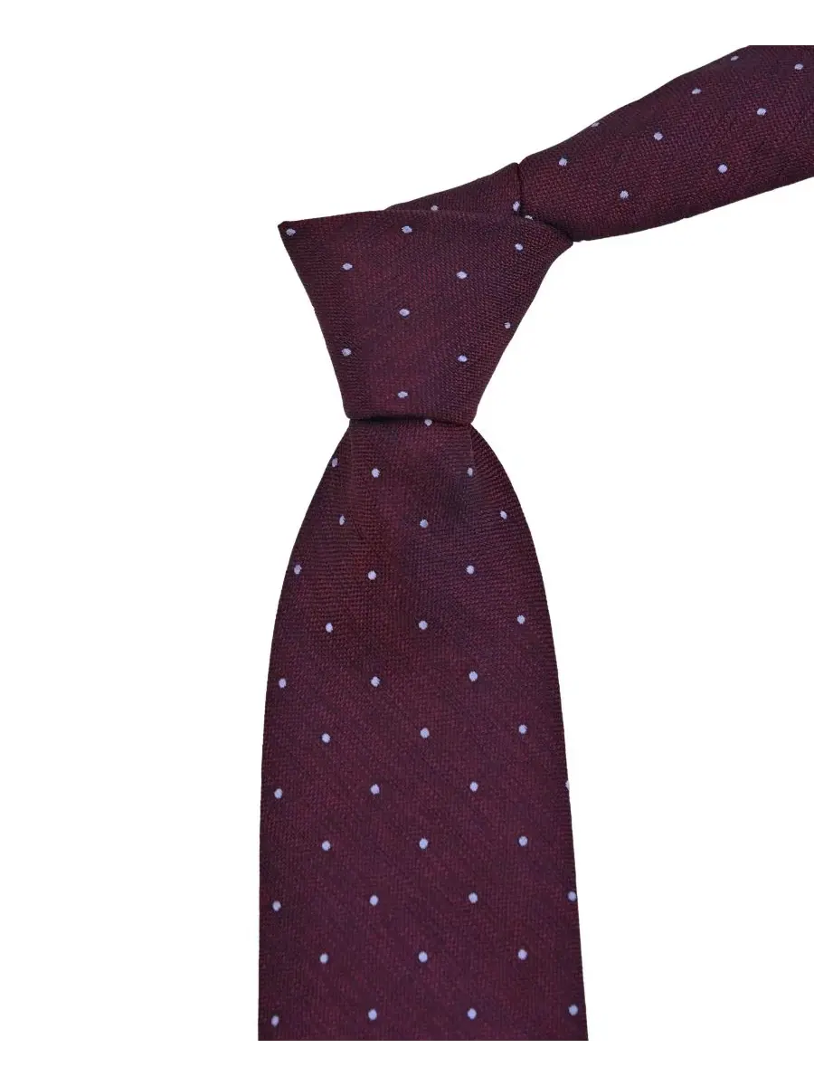 Галстук классический Amherst Dot Tommy Hilfiger — изображение 5 из 5, бордовый