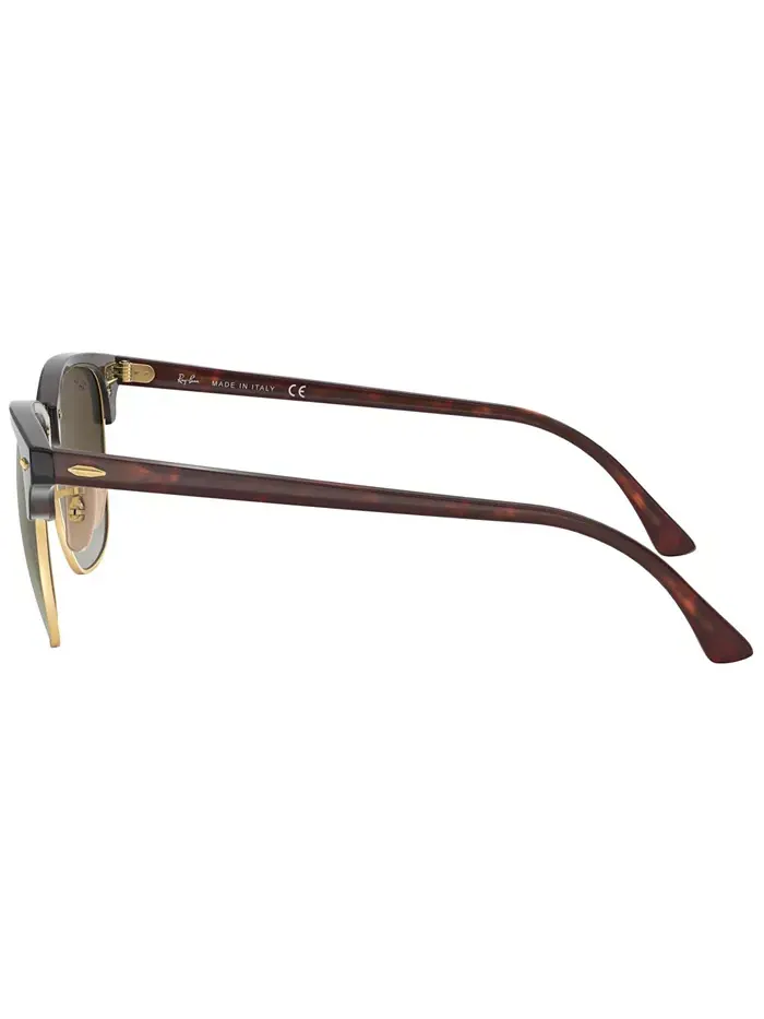 Унисекс солнцезащитные очки, RB3016 CLUBMASTER MINERAL FLASH LENSES Ray-Ban — изображение 8 из 8, зеленый