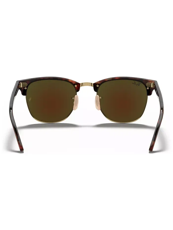 Унисекс солнцезащитные очки, RB3016 CLUBMASTER MINERAL FLASH LENSES Ray-Ban — изображение 4 из 10, синий