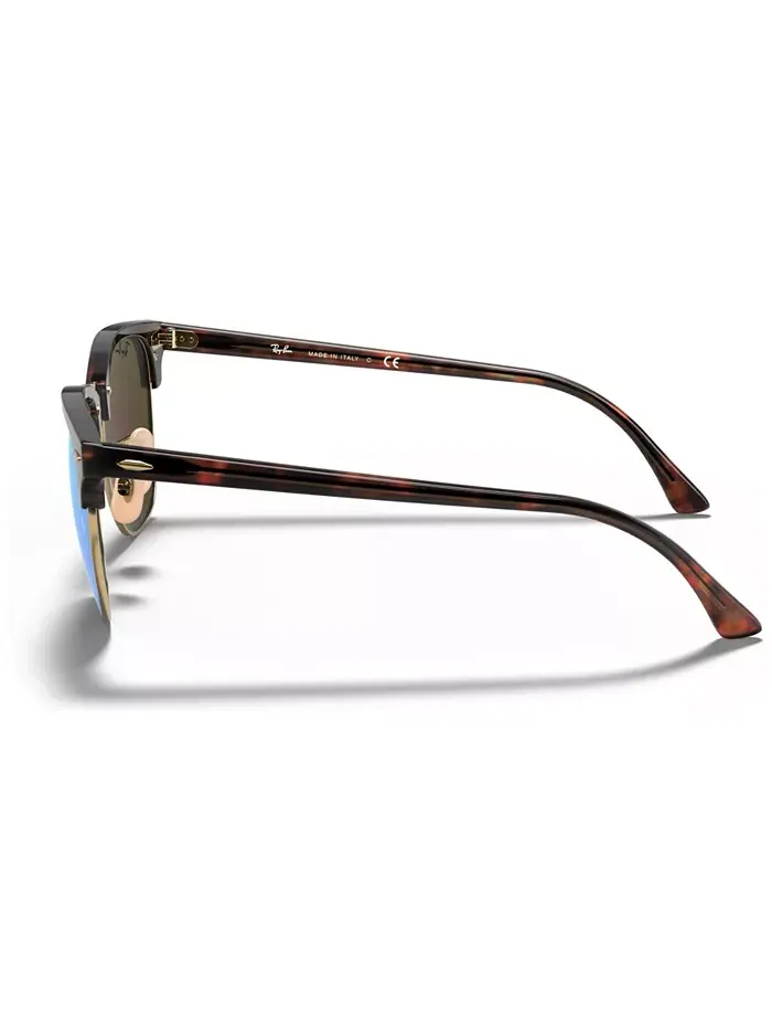 Унисекс солнцезащитные очки, RB3016 CLUBMASTER MINERAL FLASH LENSES Ray-Ban — изображение 7 из 10, синий