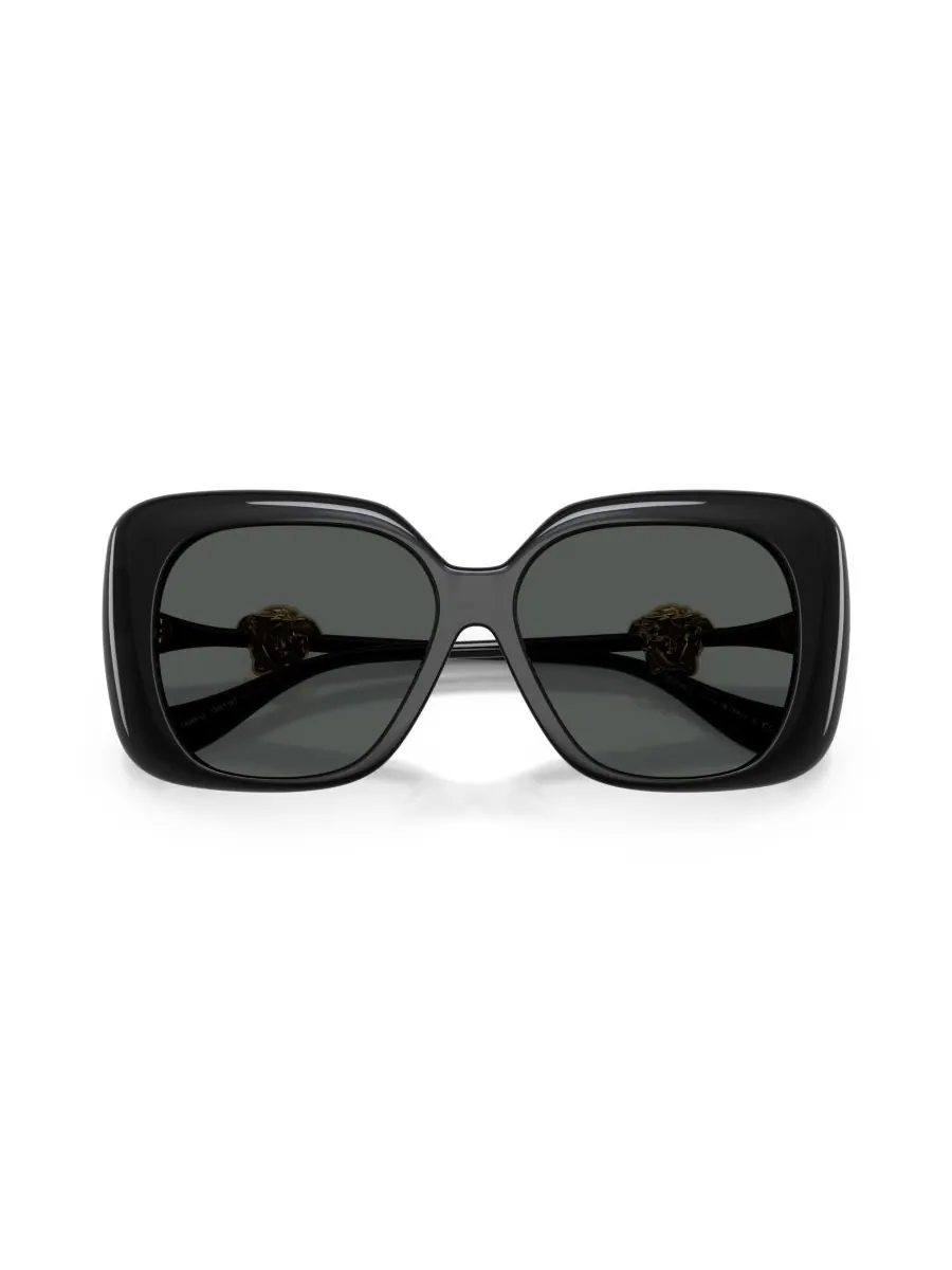 Женские квадратные солнцезащитные очки, VE4499U Versace — изображение 5 из 5, черный
