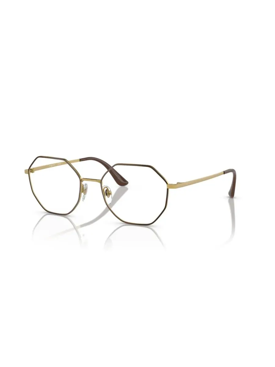 Женские очки неправильной формы, VO4094 Vogue Eyewear, top коричневый, pale золото
