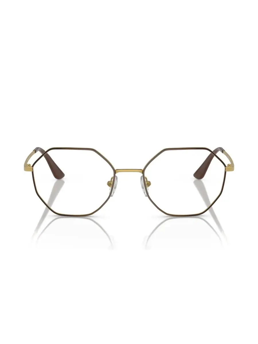 Женские очки неправильной формы, VO4094 Vogue Eyewear, top коричневый, pale золото — изображение 3 из 4, золотистый