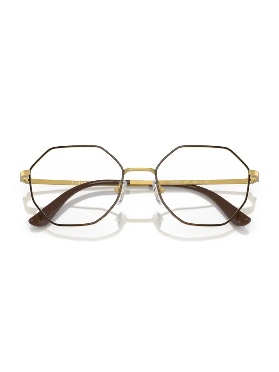 Женские очки неправильной формы, VO4094 Vogue Eyewear, top коричневый, pale золото — изображение 4 из 4, золотистый