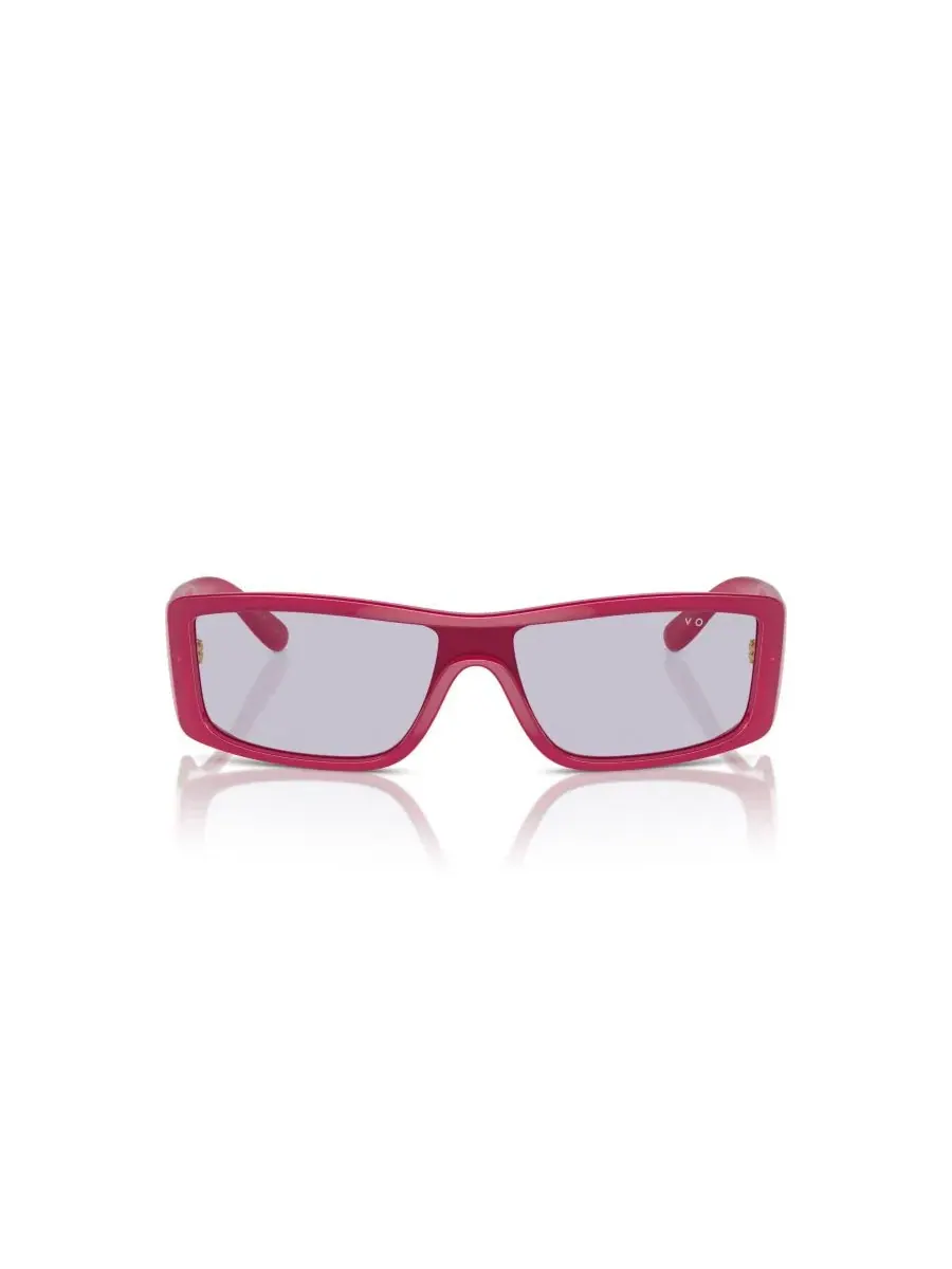 Женские прямоугольные солнцезащитные очки, VO5442SM Vogue Eyewear — изображение 2 из 6, темный розовый