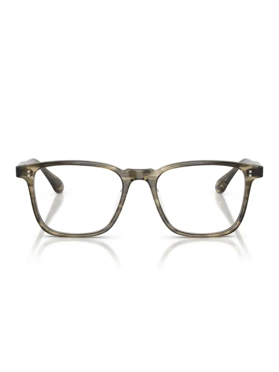 Очки оптические Oliver Peoples Tillen, квадратные, ацетатные — изображение 2 из 6, оливковый