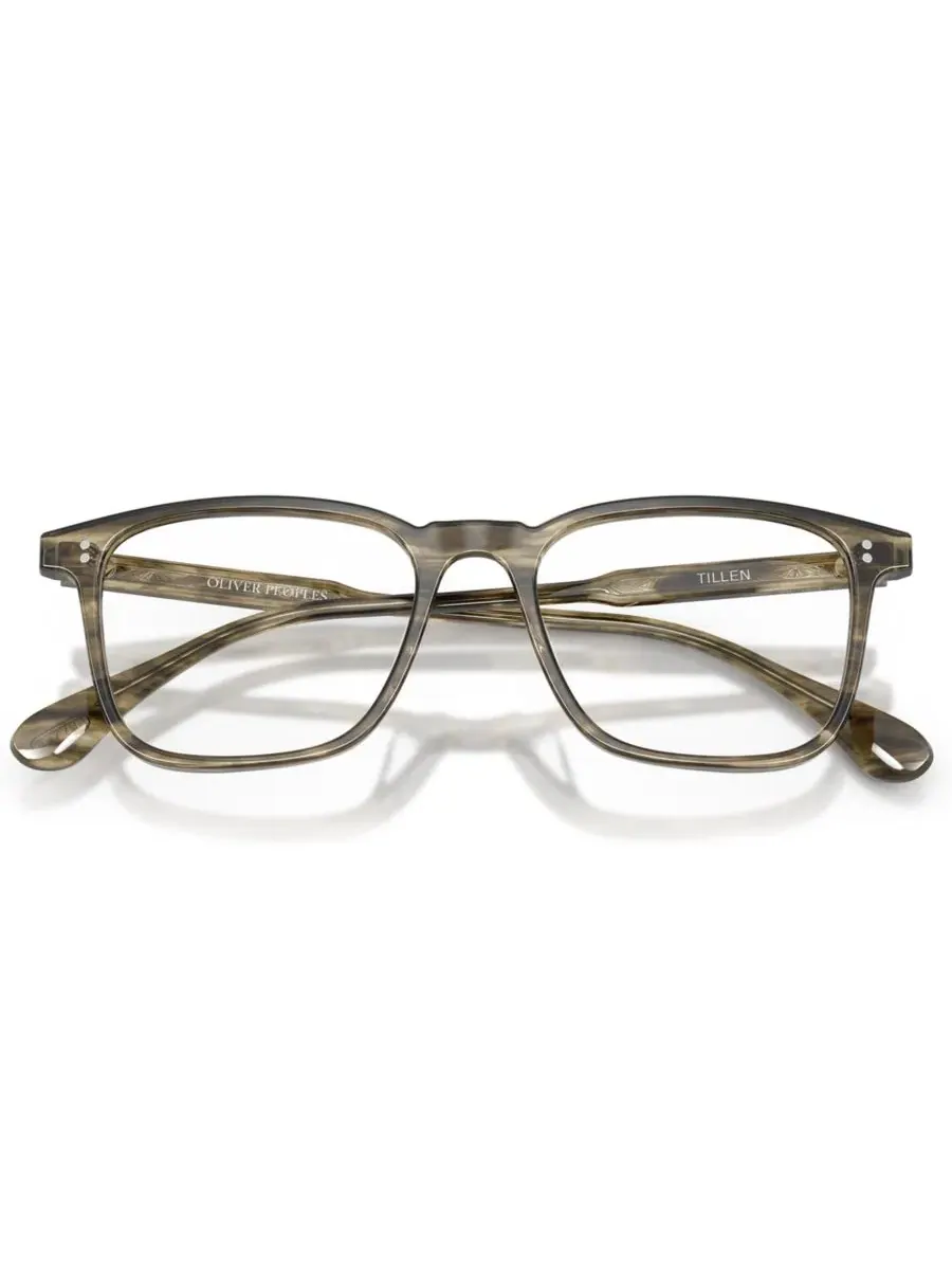 Очки оптические Oliver Peoples Tillen, квадратные, ацетатные — изображение 5 из 6, оливковый