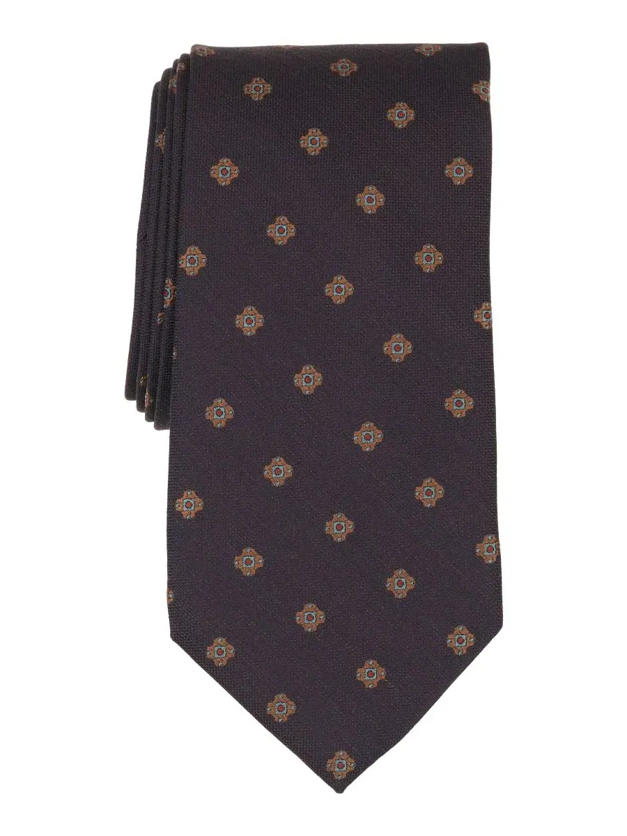 Галстук с узором Spaced Foulard Floral Brooks Brothers