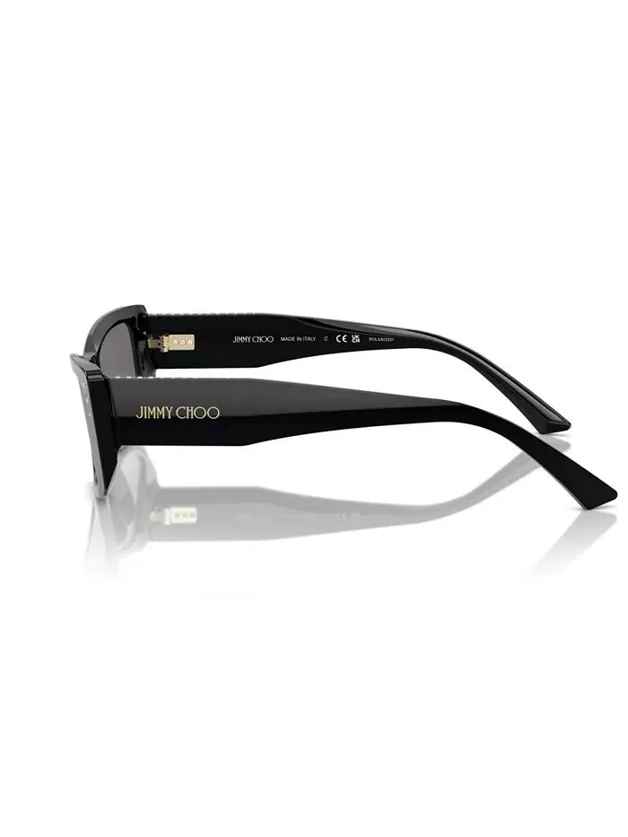 Женские поляризованные солнцезащитные очки Jimmy Choo — изображение 3 из 6, черный
