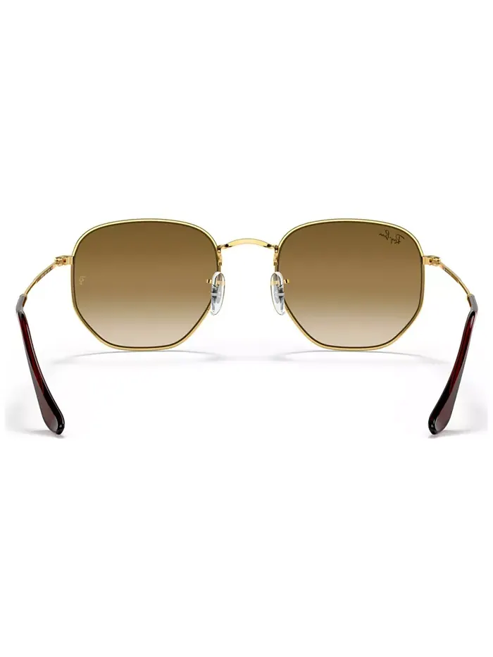 Унисекс солнцезащитные очки, RB3548N HEXAGONAL FLAT LENSES Ray-Ban — изображение 3 из 6, золотистый