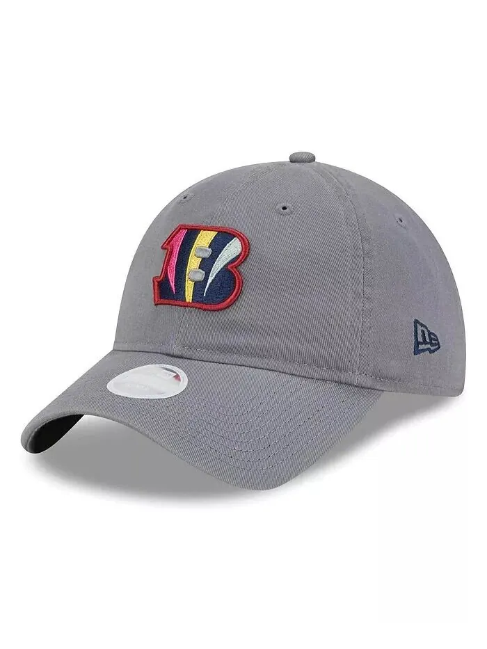 Женская серая кепка Cincinnati Bengals Color Pack Multi 9TWENTY Adjustable New Era
