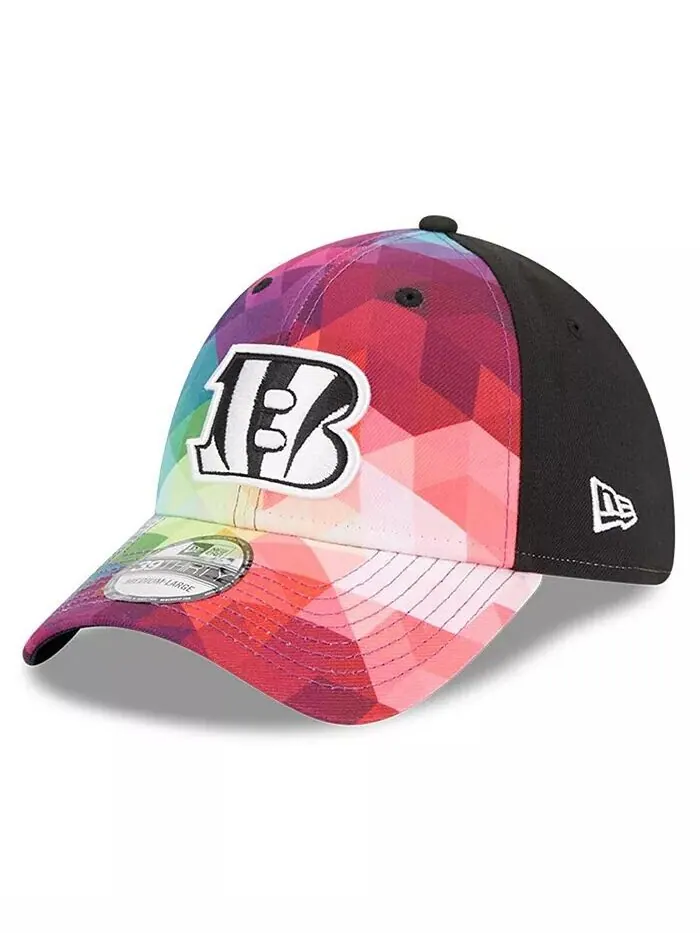Мужская розовая кепка Cincinnati Bengals 2023 NFL Crucial Catch 39THIRTY Flex Hat New Era — изображение 1 из 4, розовый