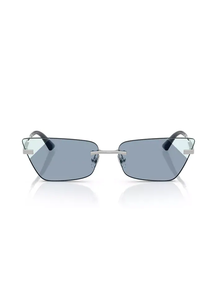 Женские солнцезащитные очки JC4012 Jimmy Choo — изображение 3 из 10, серебряный