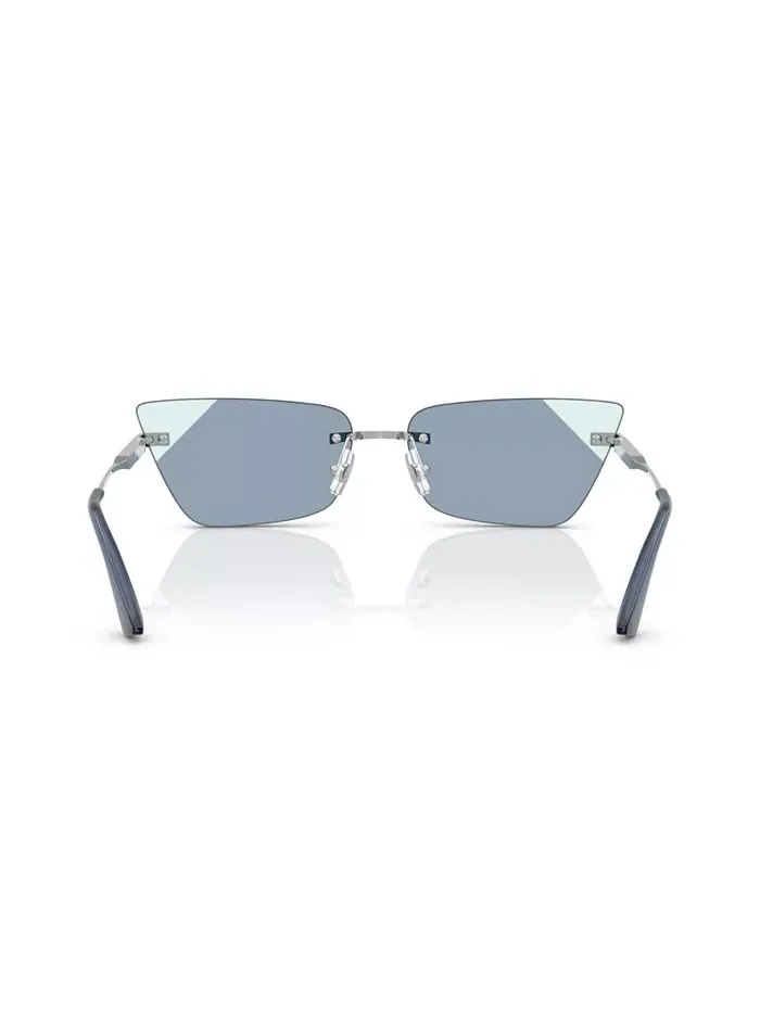 Женские солнцезащитные очки JC4012 Jimmy Choo — изображение 4 из 10, серебряный