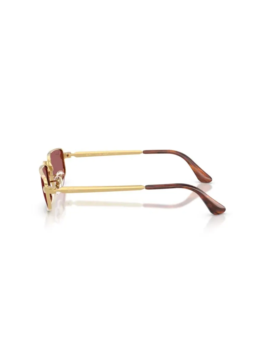 Солнцезащитные очки прямоугольные с поляризацией RB3927 Ray-Ban — изображение 3 из 7, золотистый