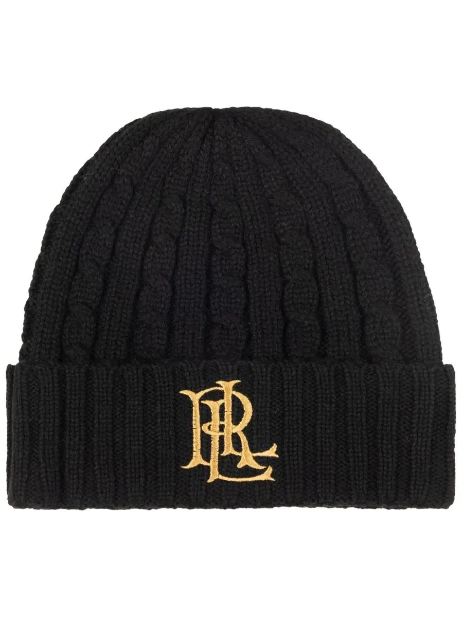 Шапка с кабельной вязкой Core Logo Lauren Ralph Lauren