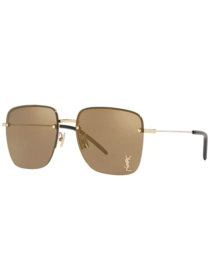 Женские зеркальные солнцезащитные очки, SL 312 M-006 Saint Laurent